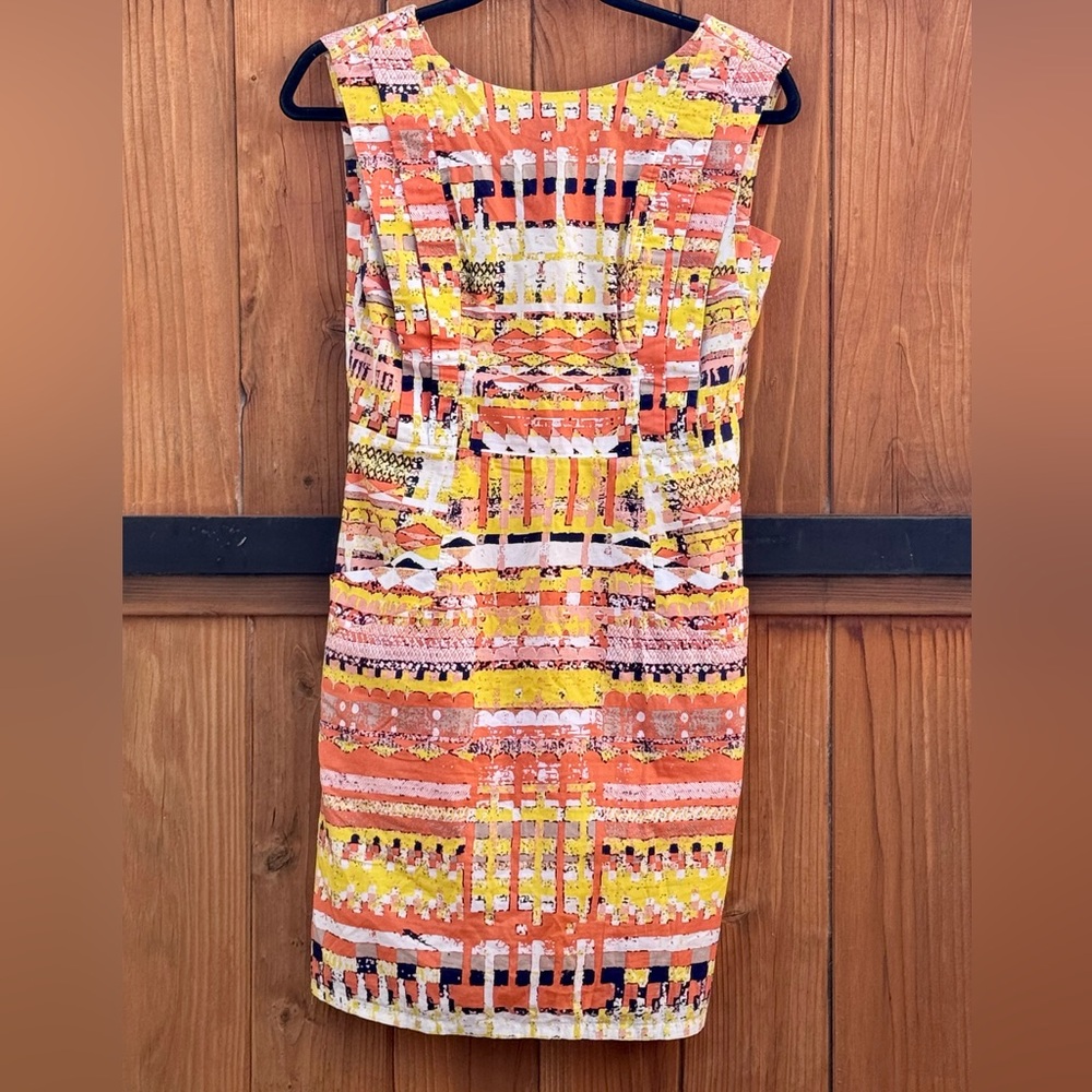 Vintage Anthropologie Plenty by Tracy Reese Brilliant Chaos Sheath Dress